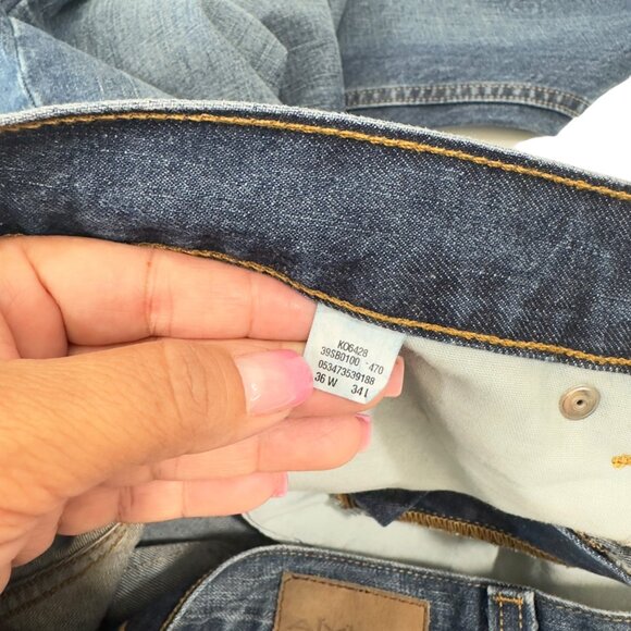 Axist Men's Blue Denim Jeans 36W 34L Straigth Classic Fit - Picture 3 of 12